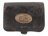 [CIVIL WAR]. Model 1855 pistol carbine cartridge box by H.A. Dingee, New York.