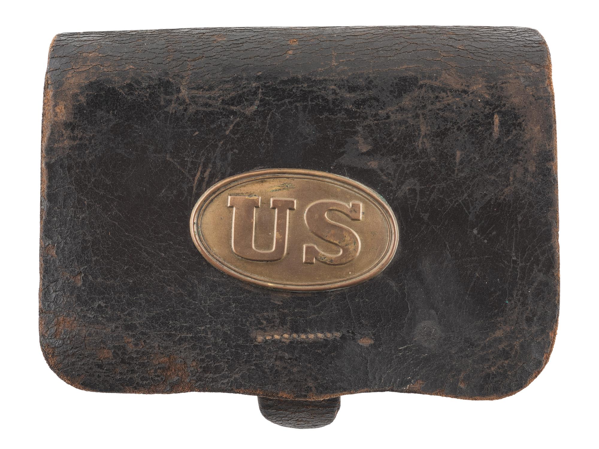 [CIVIL WAR]. Model 1855 pistol carbine cartridge box by H.A. Dingee, New York.