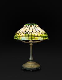 Table Lamp with Geometric Jeweled Shade