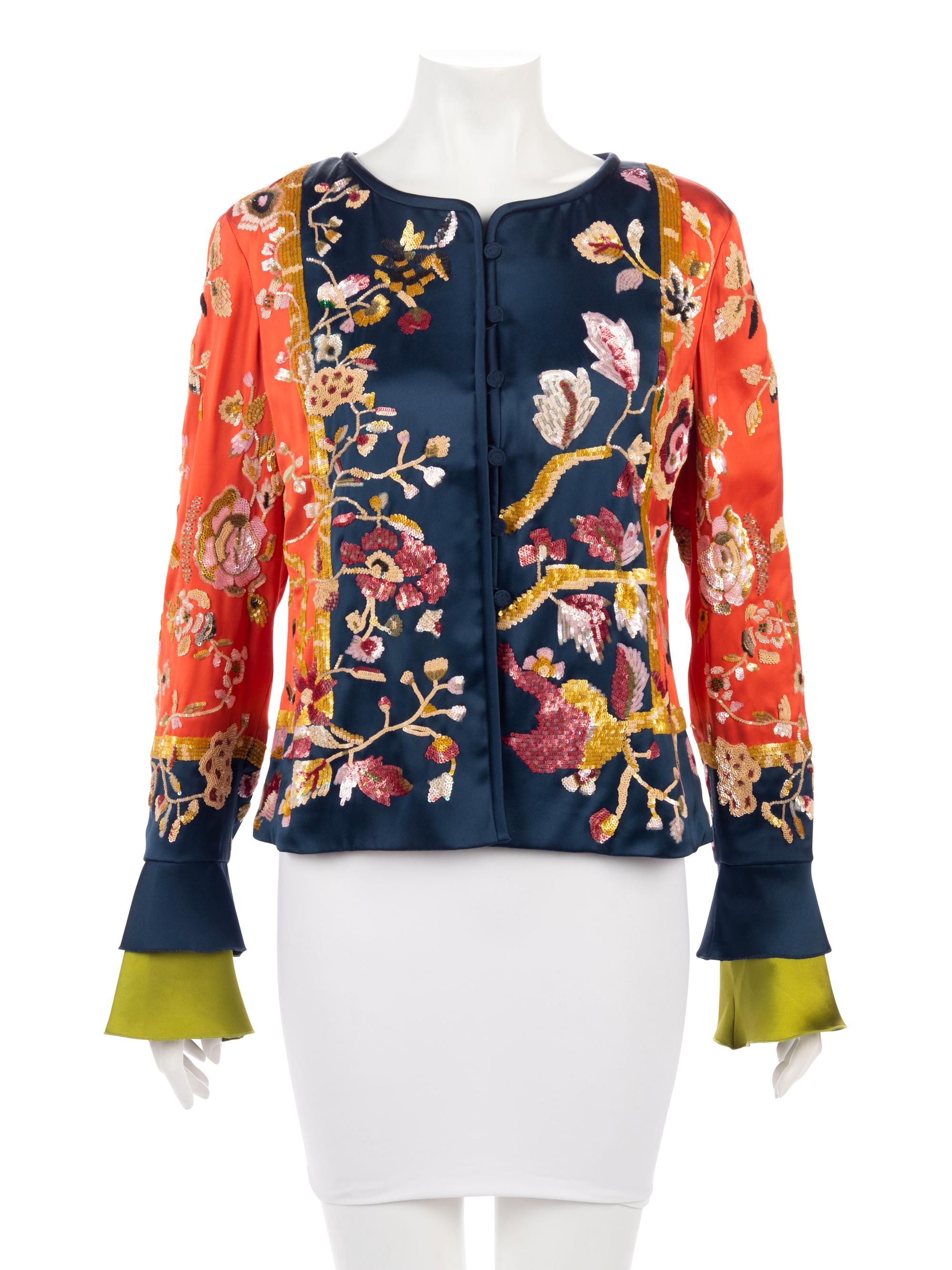 Valentino Sequined Satin Jacket