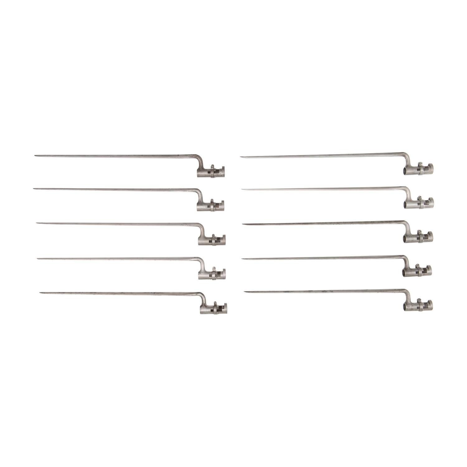 Group of 10 US Model 1855 .58 Caliber Socket Bayonets