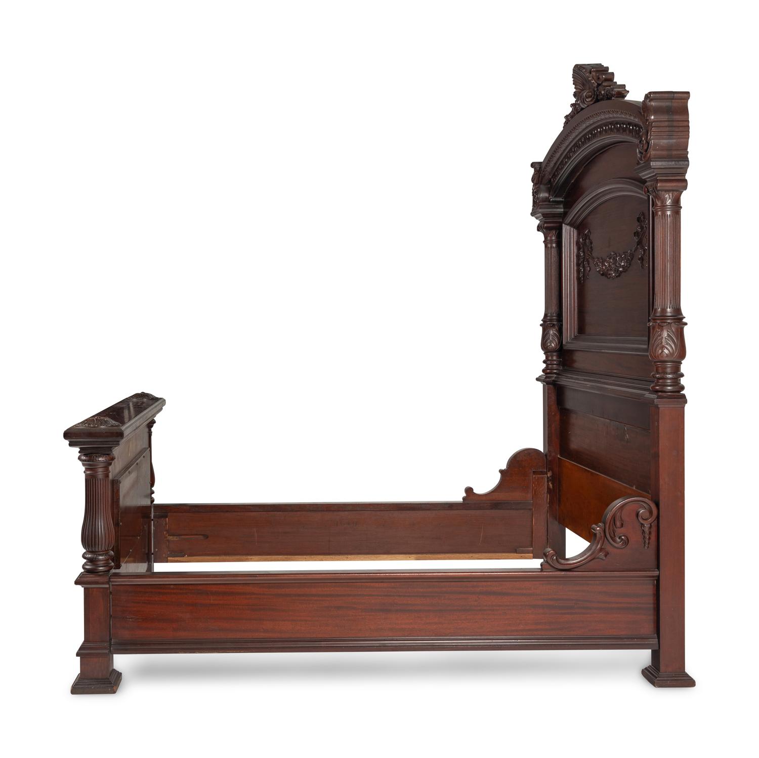 An American Classical Mahogany Bedroom Suite
