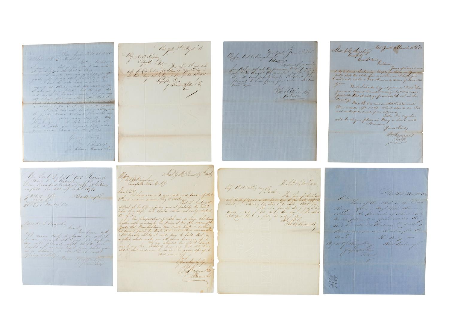 [MICHIGAN]. A group of documents related to Michigan merchant Asa Kingsbury, including: