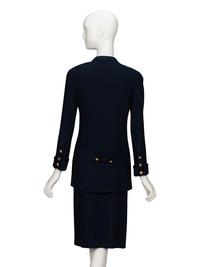 Chanel, Navy Cord Skirt Suit