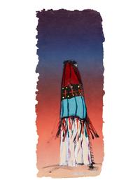 Maiden Dancer, Hopi Priest and Maiden Dancer Triptych