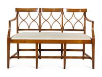 A Regency Style Triple Chairback Settee — CALENDONIAN