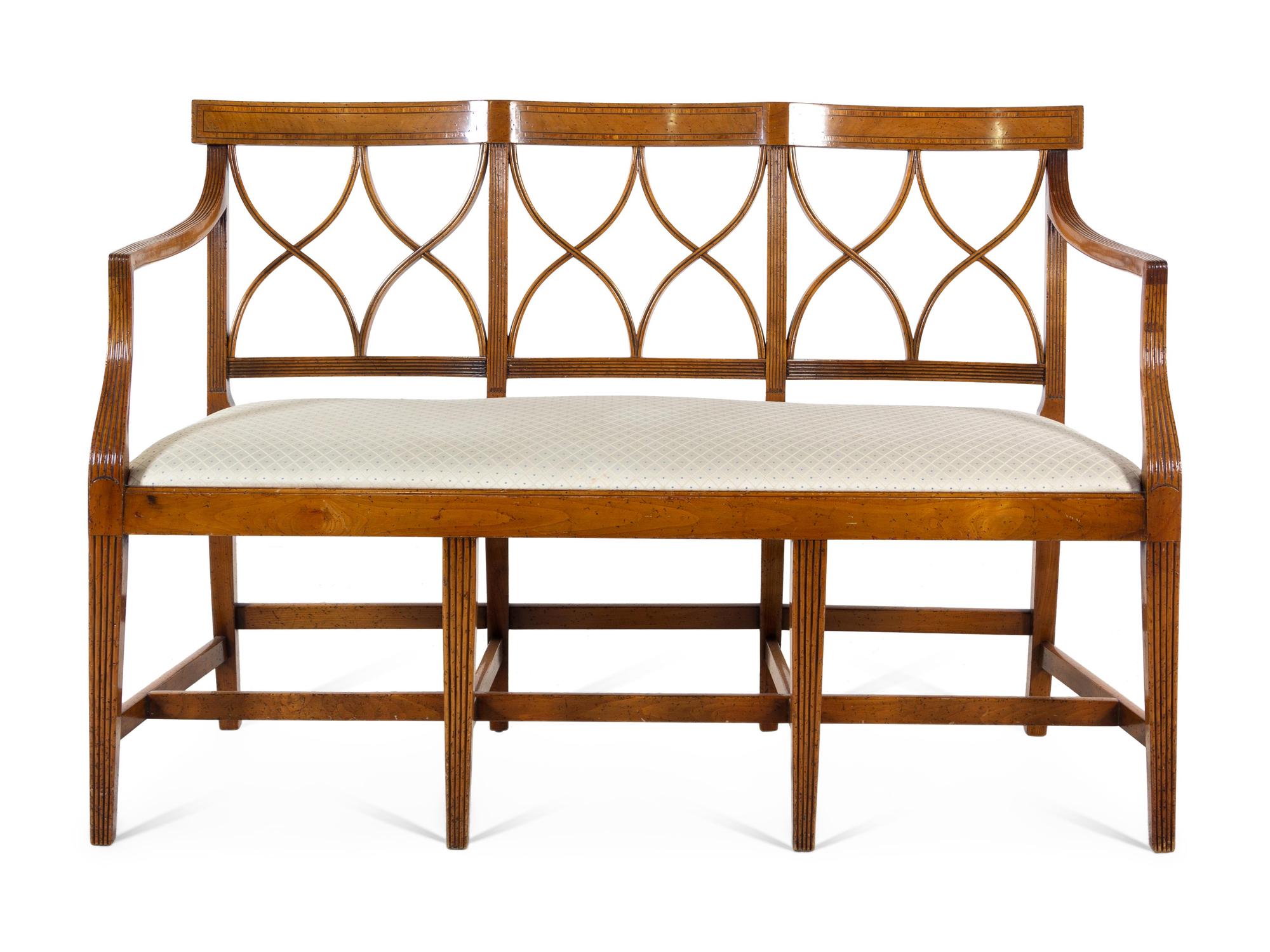 A Regency Style Triple Chairback Settee — CALENDONIAN