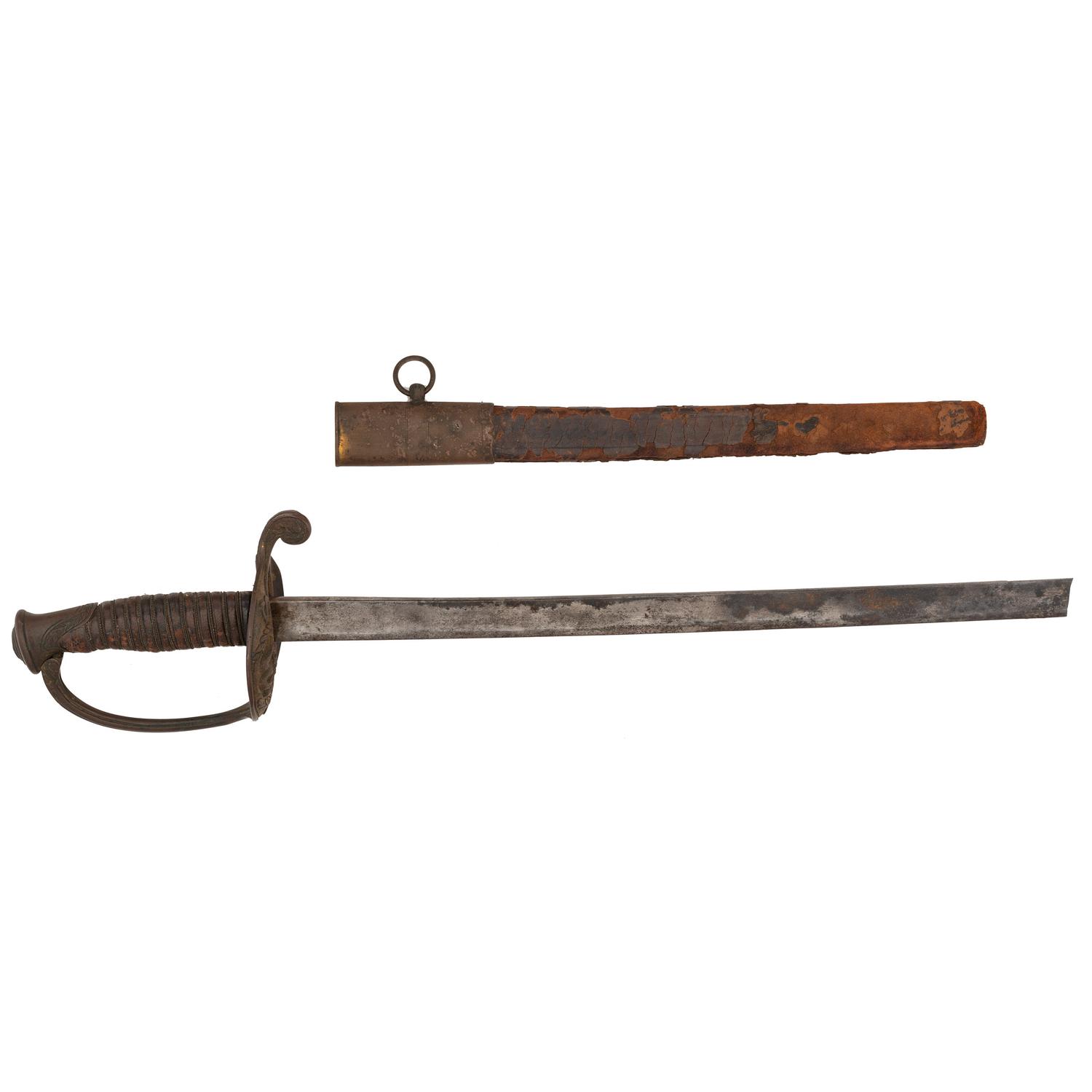 Confederate Agrider H. Dufilho Staff & Field Officer's Sword with broken blade. New Orleans, Louisiana.