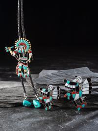 Zuni Mosaic Inlay Bolo Ties