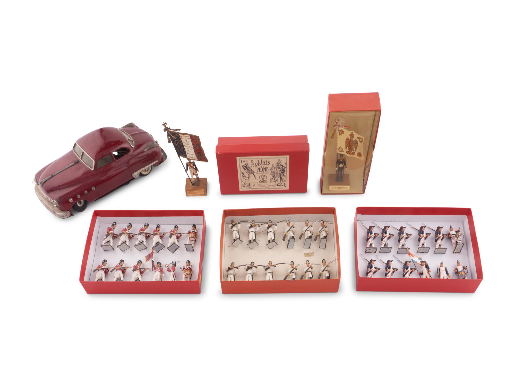 A Large Collection of Painted Metal Soldiers