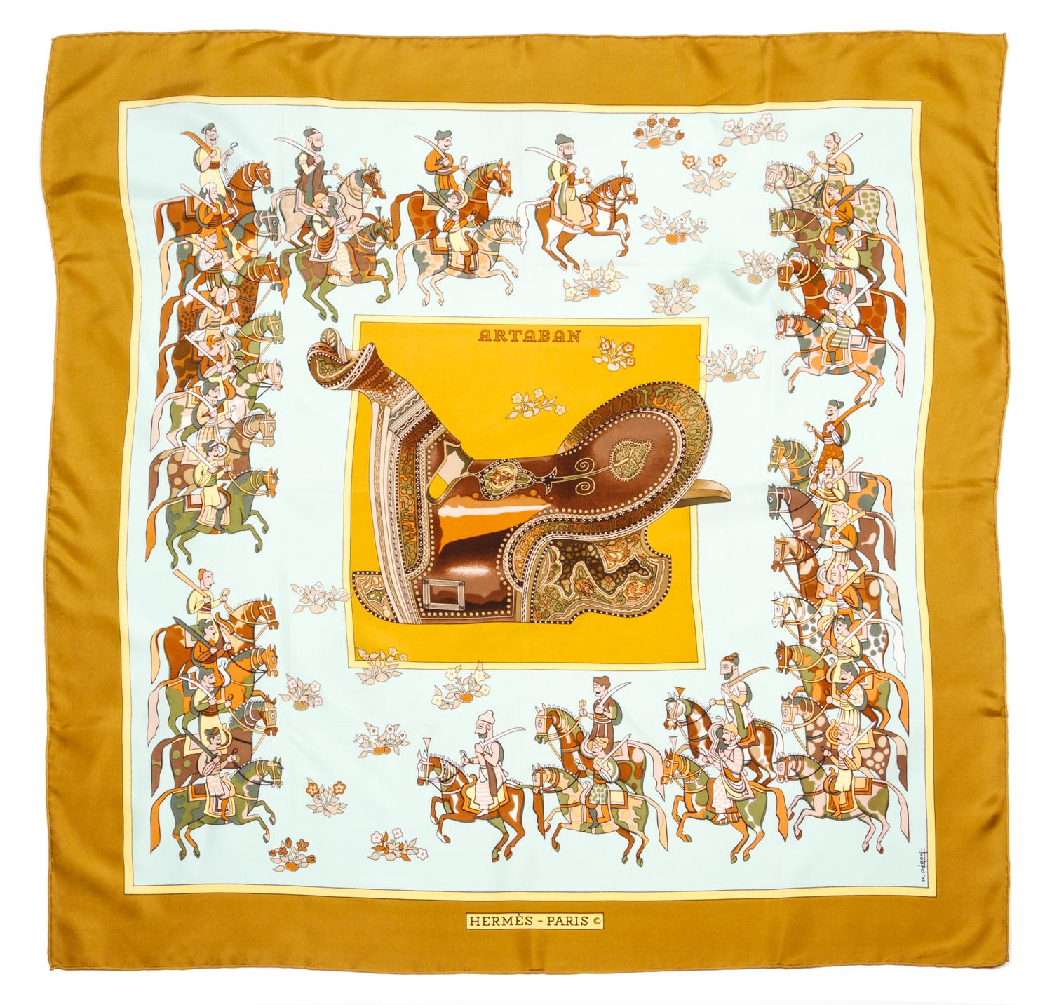 An Hermes 90cm Silk Scarf, 36" x 36".