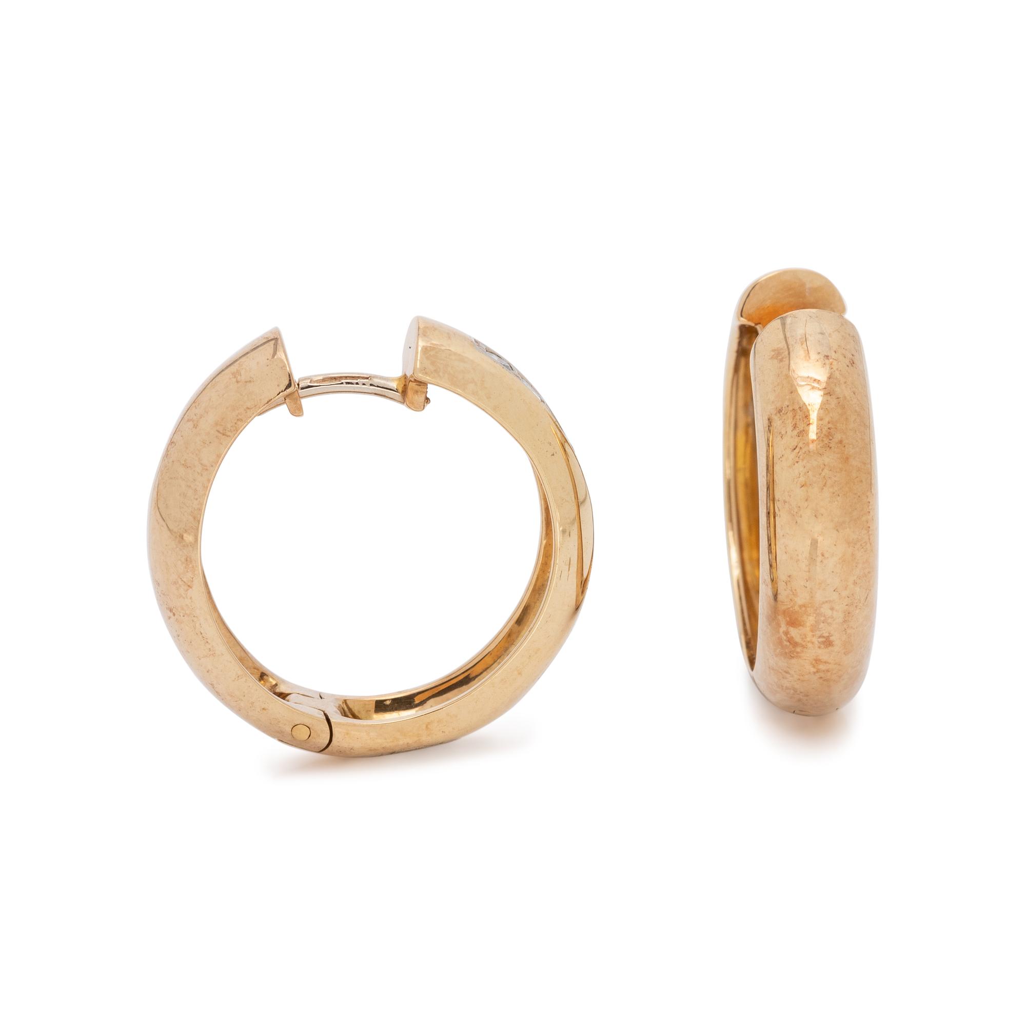 COLLECTION OF YELLOW GOLD AND DIAMOND EARRINGS