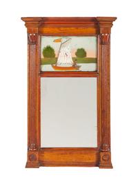 Two Reverse Paint Decorated Mirrors