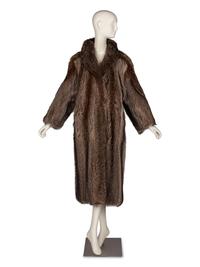 Carol and Irwin Ware Fur Salon, I. Magnin Raccoon Fur Coat