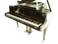 An Aluminum Cast Art Deco Style Grand Piano by Rippen — 1965, NETHERLANDS