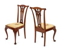 A Set of Ten George III Style Mahogany Dining Chairs