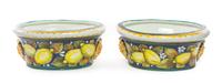 A Pair of Italian Majolica Basins — 20TH CENTURY