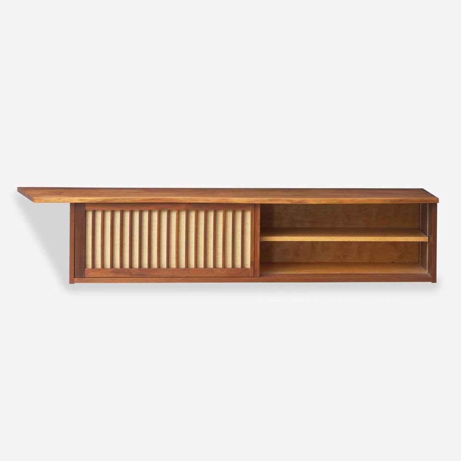 George Nakashima (American, 1905-1990) Double Hanging Wall Cabinet, New Hope, Pennsylvania, 1971
