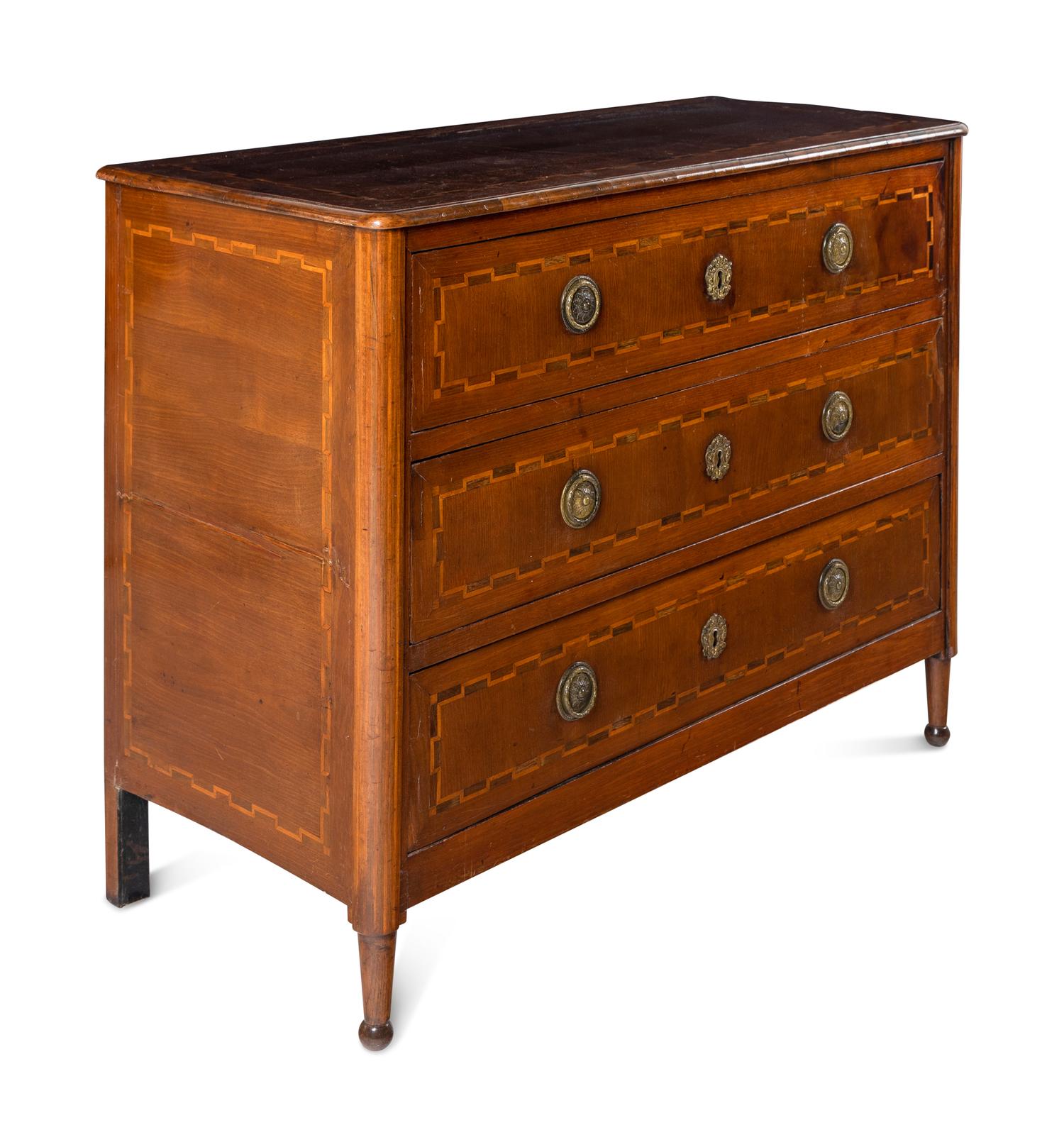 An Empire Fruitwood Chest of Drawers