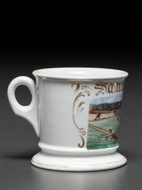 A Baseball Player's Porcelain Occupational Shaving Mug
