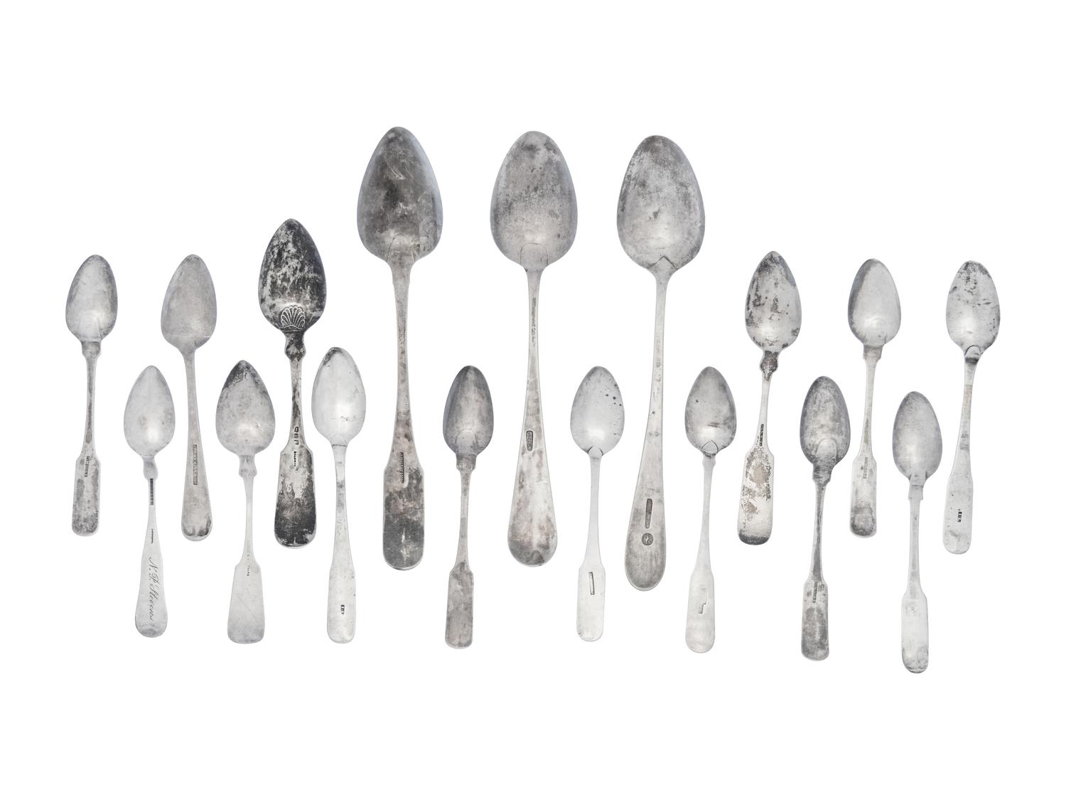 A Collection of American Silver Spoons