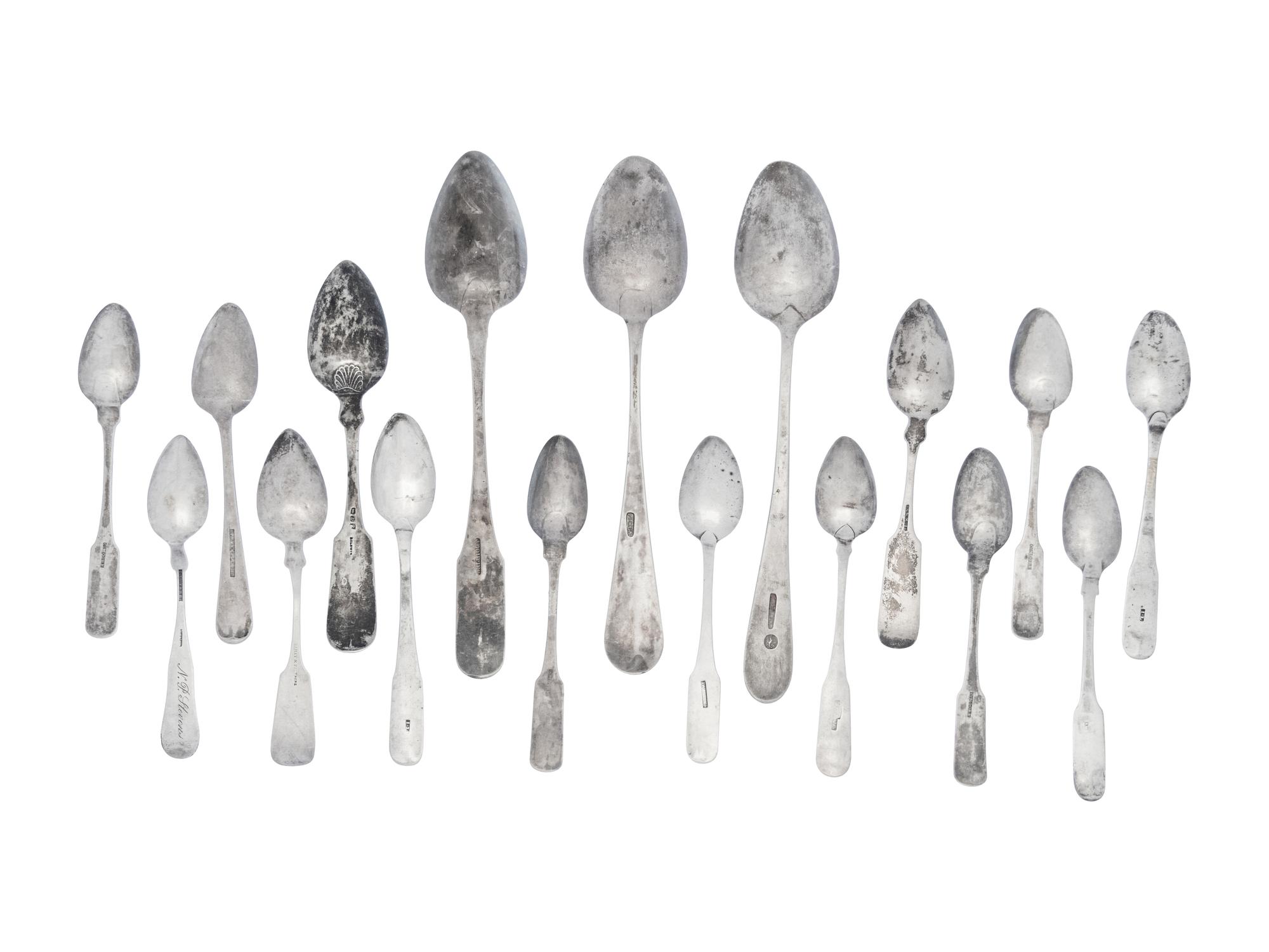 A Collection of American Silver Spoons