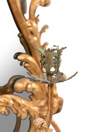 A Pair of George III Giltwood Girandole Mirrors