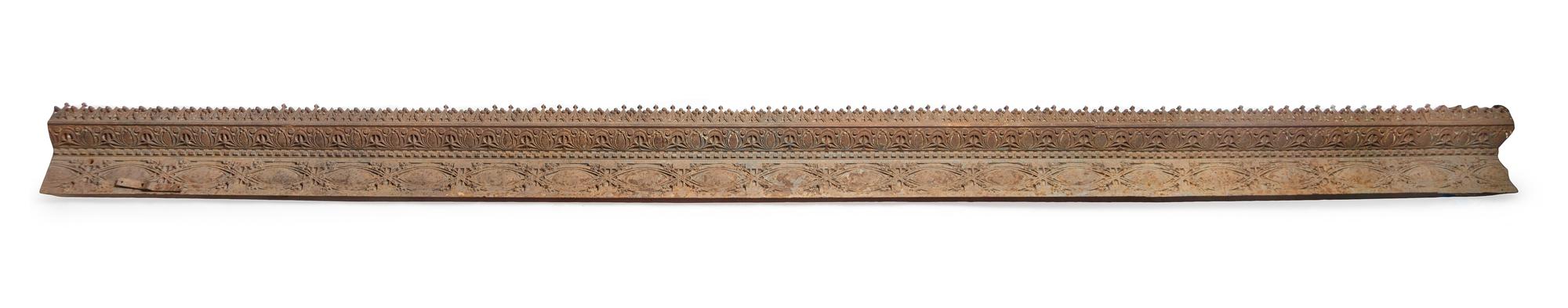 A Louis Sullivan Wrought Iron Frieze from the Gage Building Length 135 x height 8 3/4 inches. — CIRCA 1899
