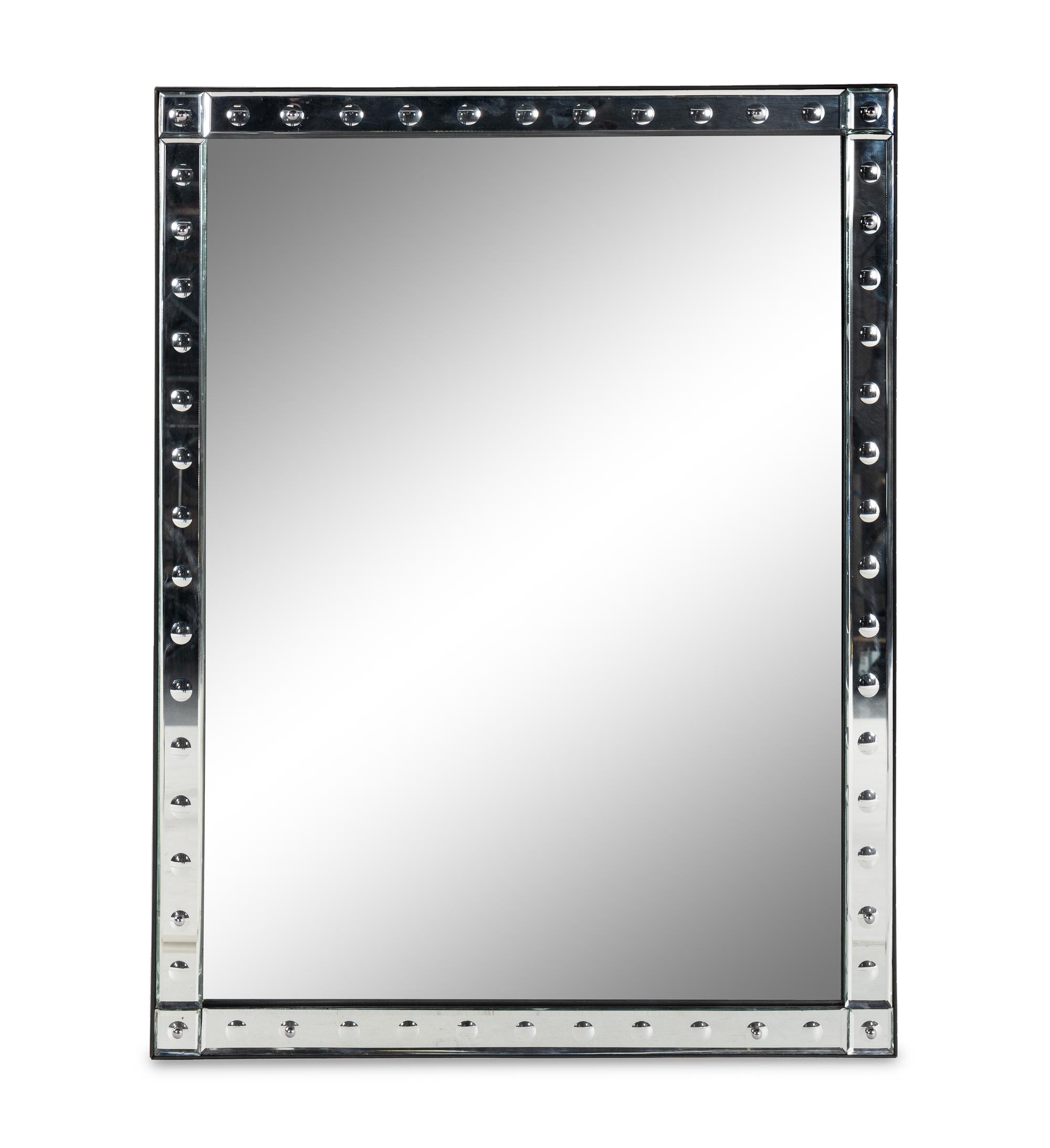 A Contemporary Etched Glass Mirror