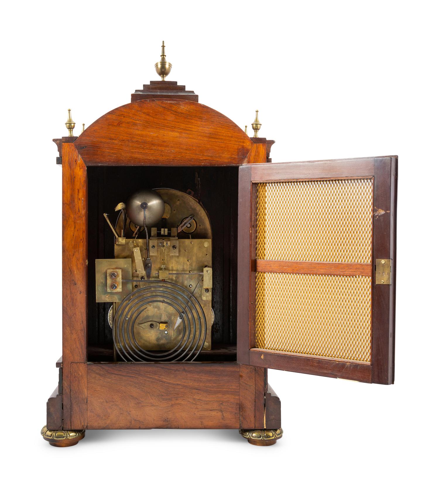 A Brass Inlaid Rosewood Bracket Clock