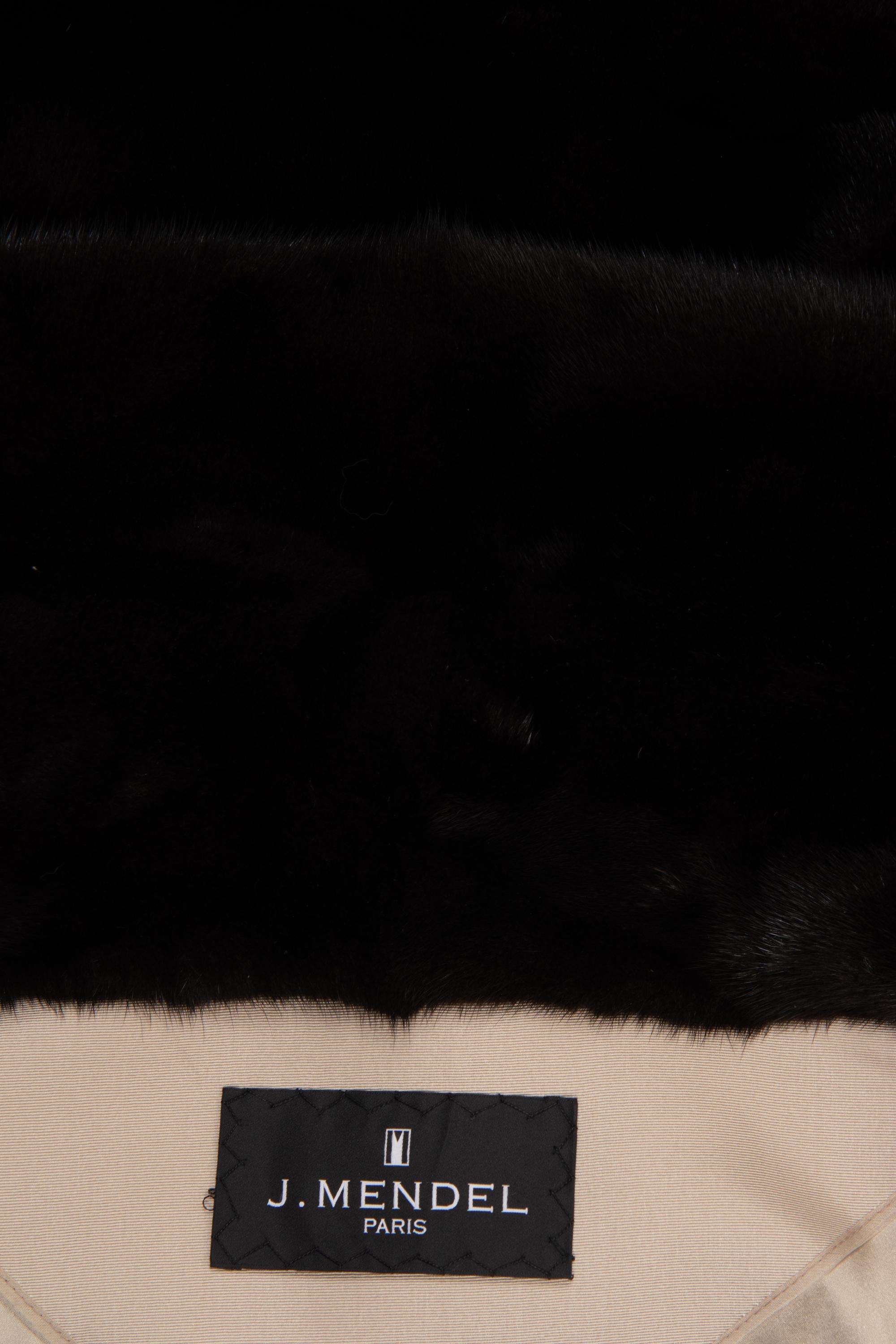 J. Mendel Mink Fur Vest with Detachable Sleeves