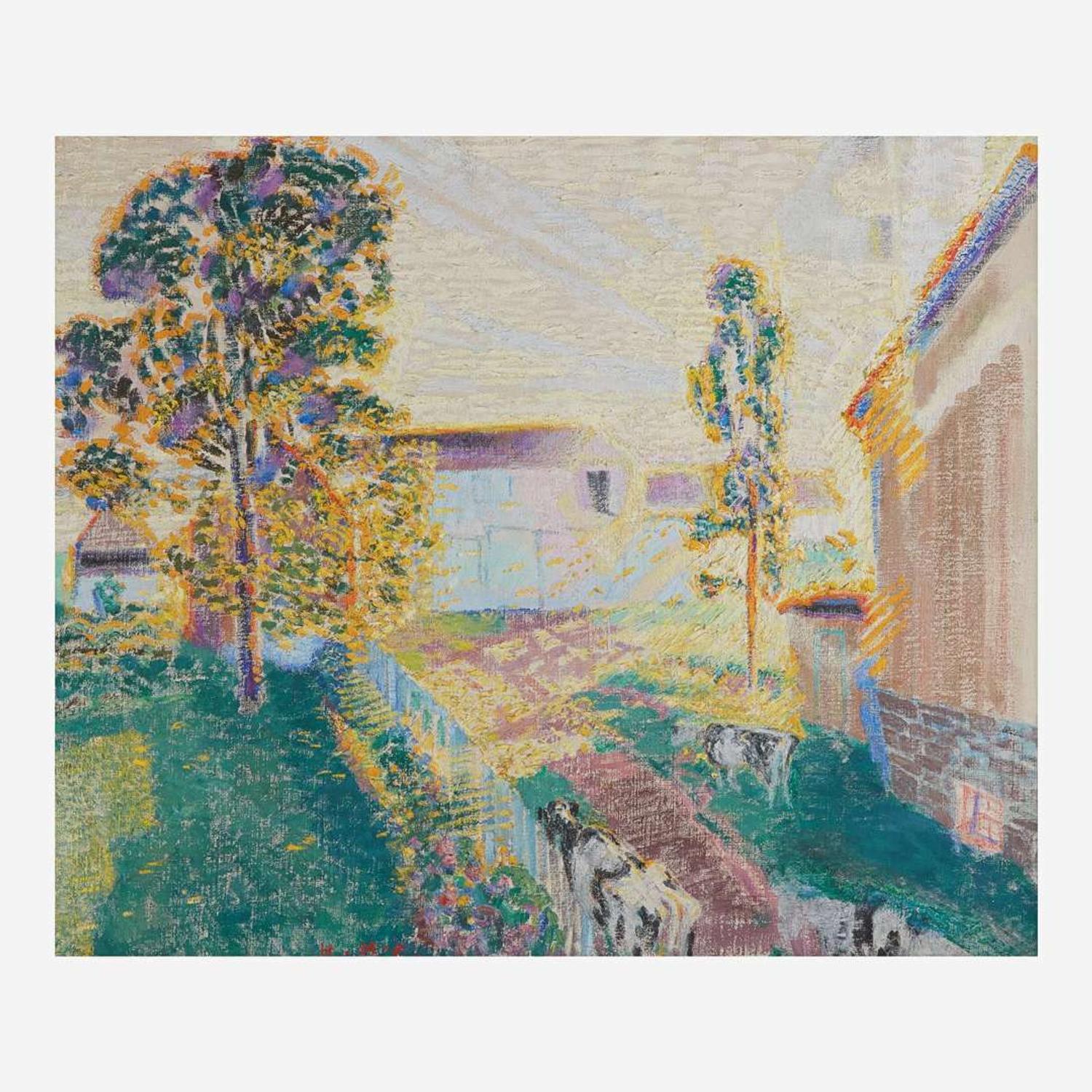 Henry Bainbridge McCarter (American, 1864–1942) Setting Sun on the Farm