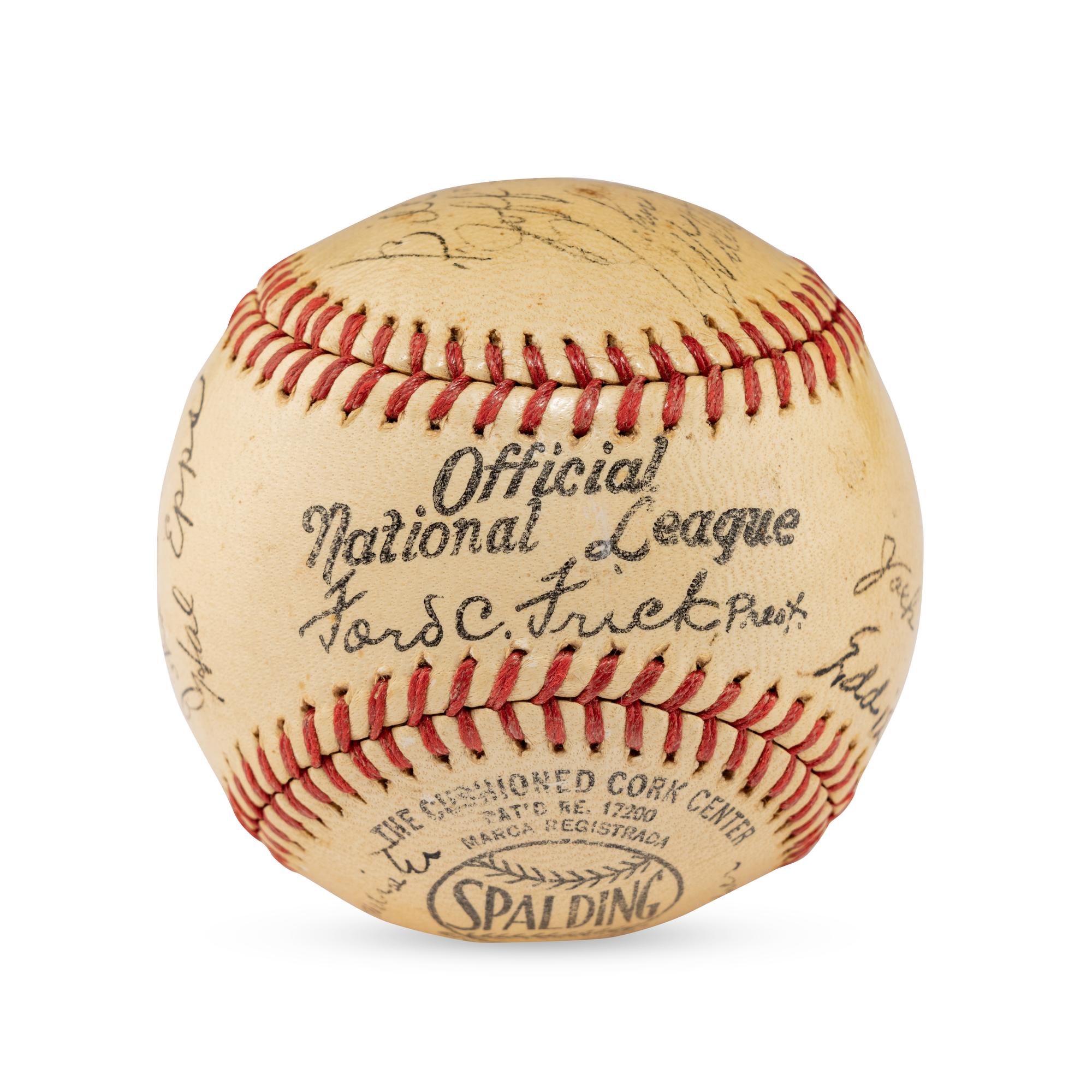 A 1941 Houston Buffaloes Team Signed Autograph Baseball