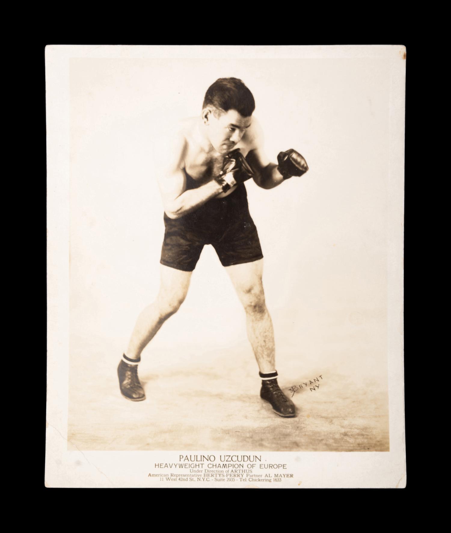 A Group of 22 Original Boxing Photographs Including Joe Louis and Jack Dempsey,