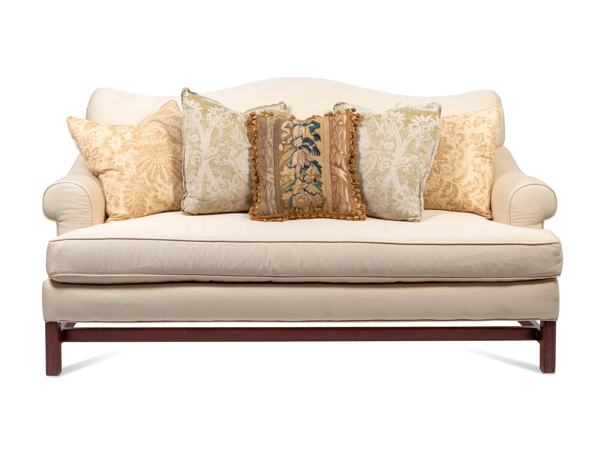 A Chippendale Style Camelback Sofa