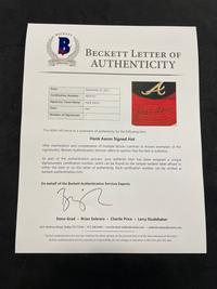 A Hank Aaron Signed Autograph Atlanta Braves Baseball Hat (BAS Beckett Authentication Services Certified),