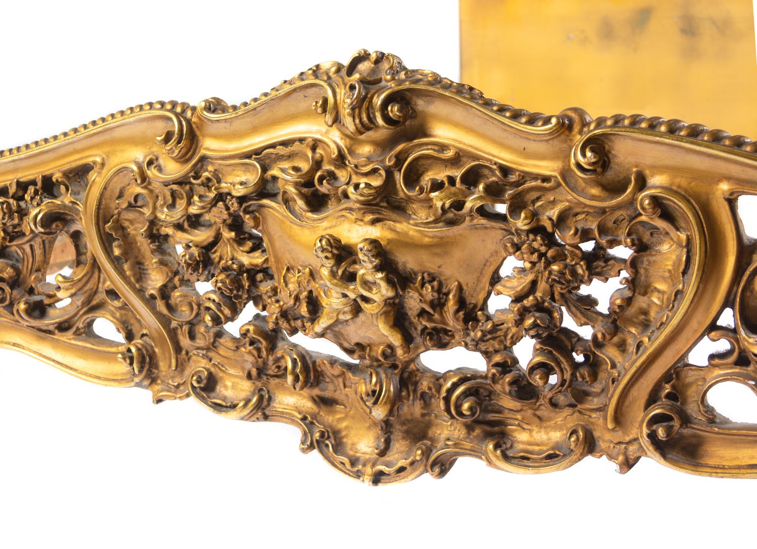 An Italian Rococo Style Giltwood Bed