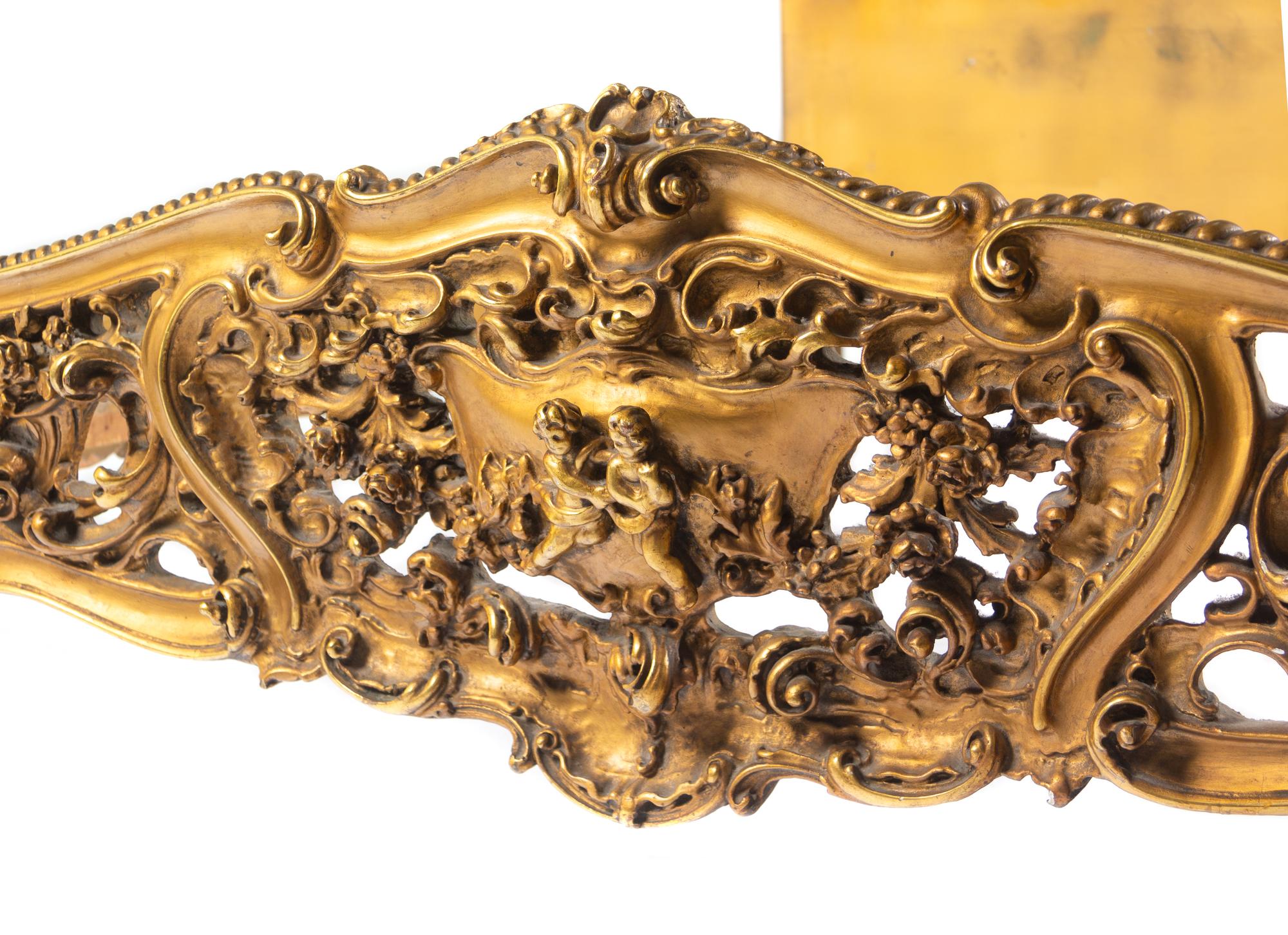 An Italian Rococo Style Giltwood Bed
