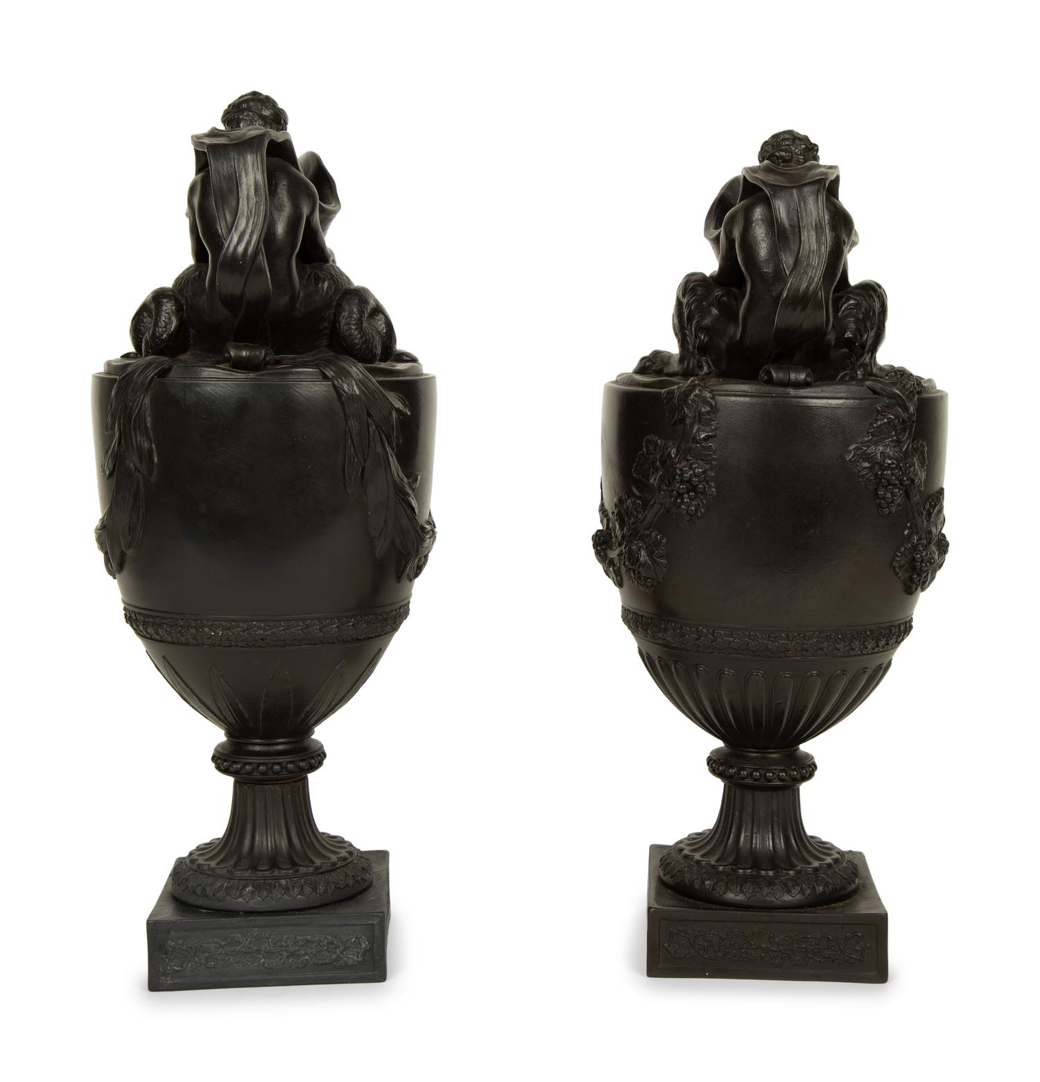 A Pair of Wedgwood Basalt Ewers — 19TH/20TH CENTURY
