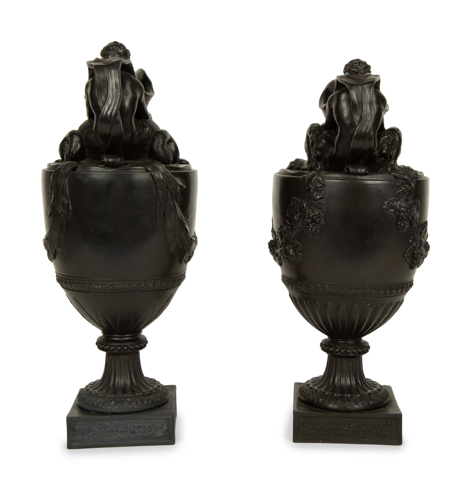 A Pair of Wedgwood Basalt Ewers — 19TH/20TH CENTURY