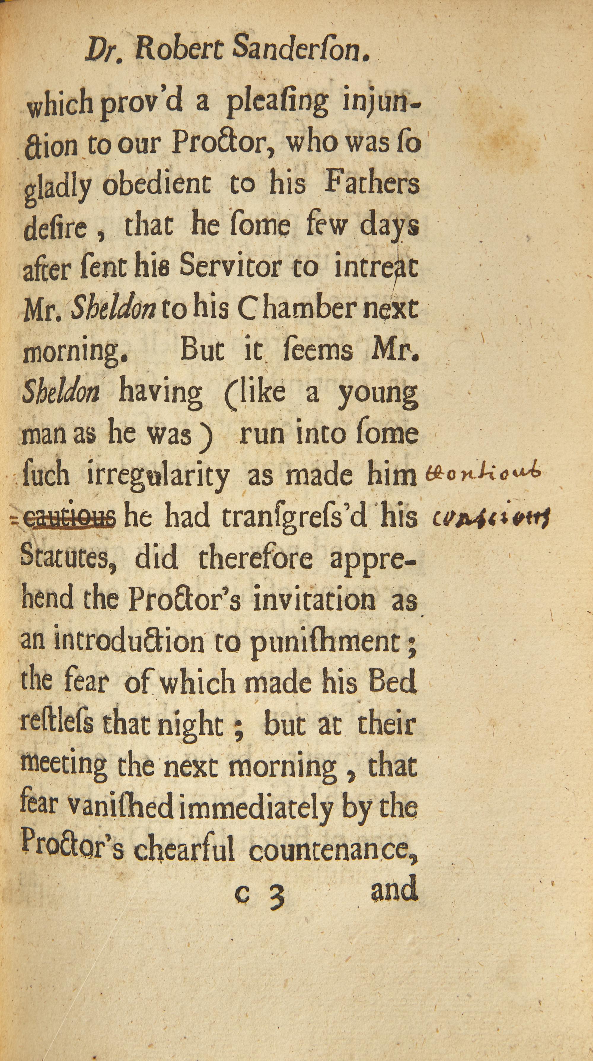 [Literature] Walton, Izaak. The Life of Dr. Sanderson, Late Bishop of Lincoln...