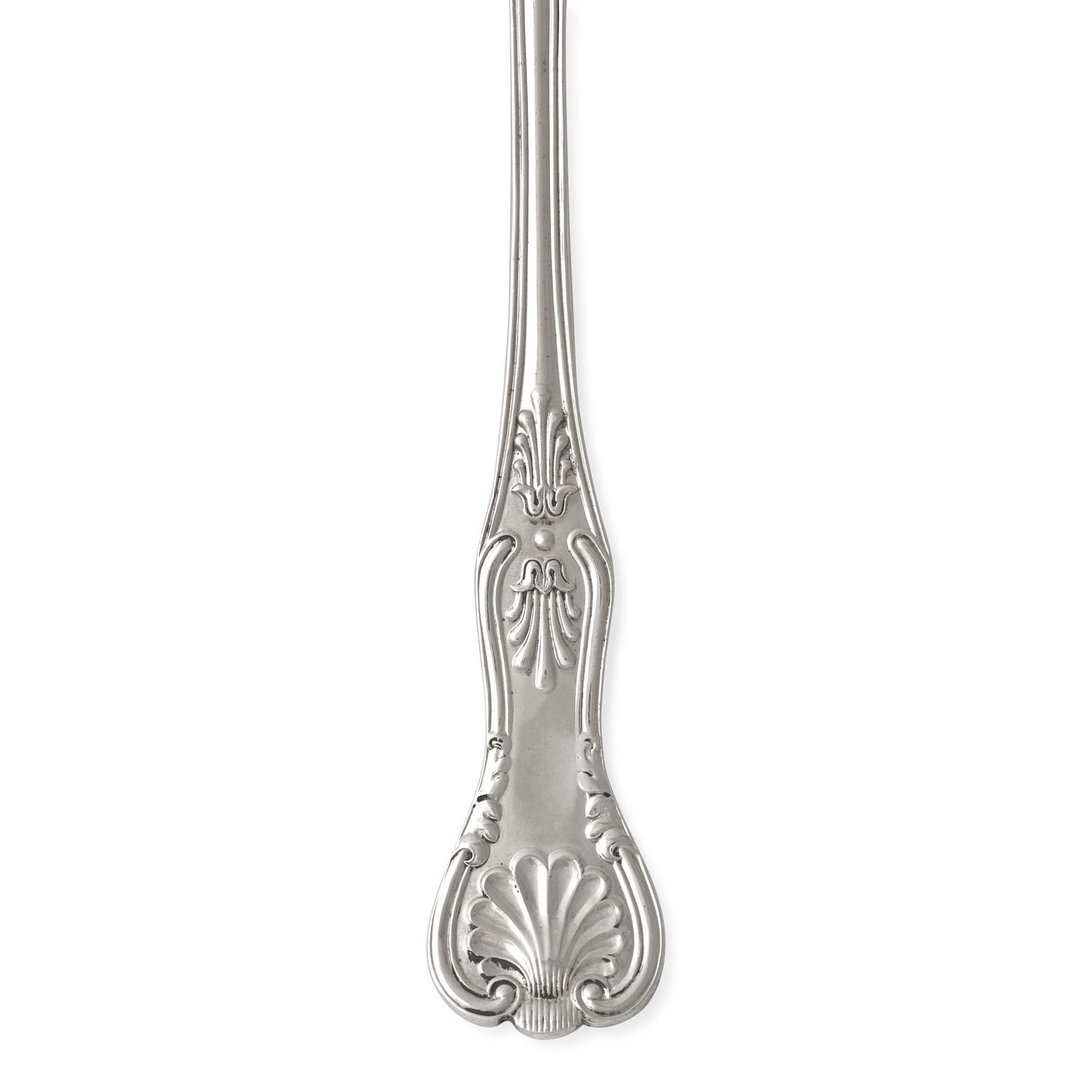 An Assembled English Silver Flatware Service