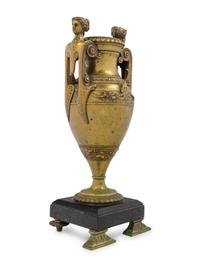 A Neoclassical Style Gilt Bronze Urn