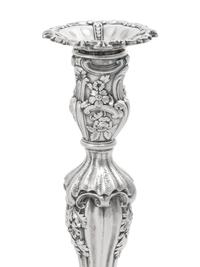 A Pair of Silver Candlesticks