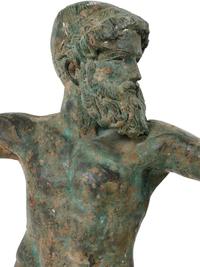 A Bronze Figure of Zeus or Poseidon Modeled After the Artemision Bronze