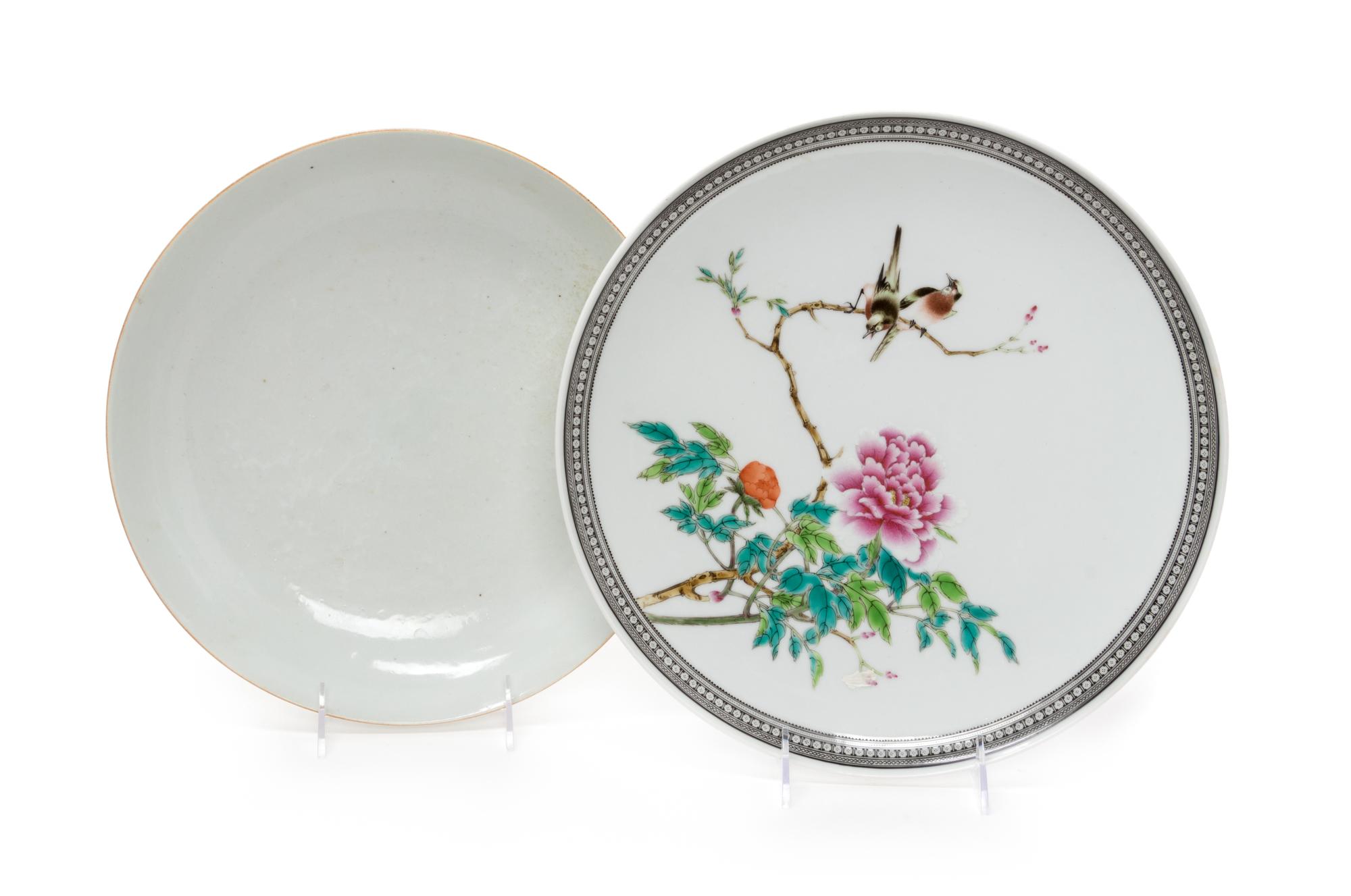 Two Chinese Porcelain Plates