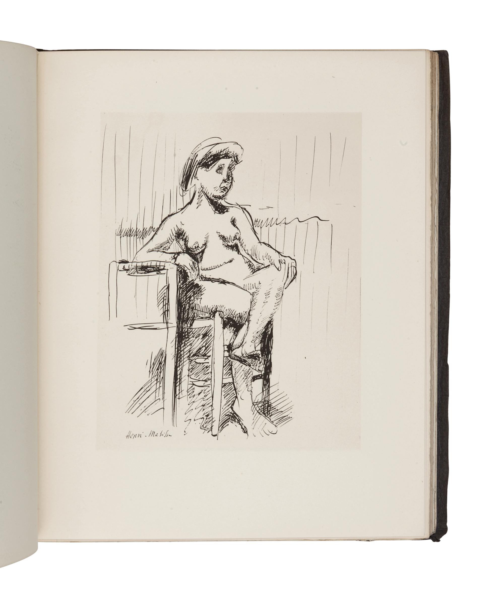 [ARTIST'S BOOK] -- [MATISSE, Henri (1896-1954)]. GEORGE, Waldemar. Henri-Matisse Dessins . Paris: Éditions des Quatre Chemins, 1925.