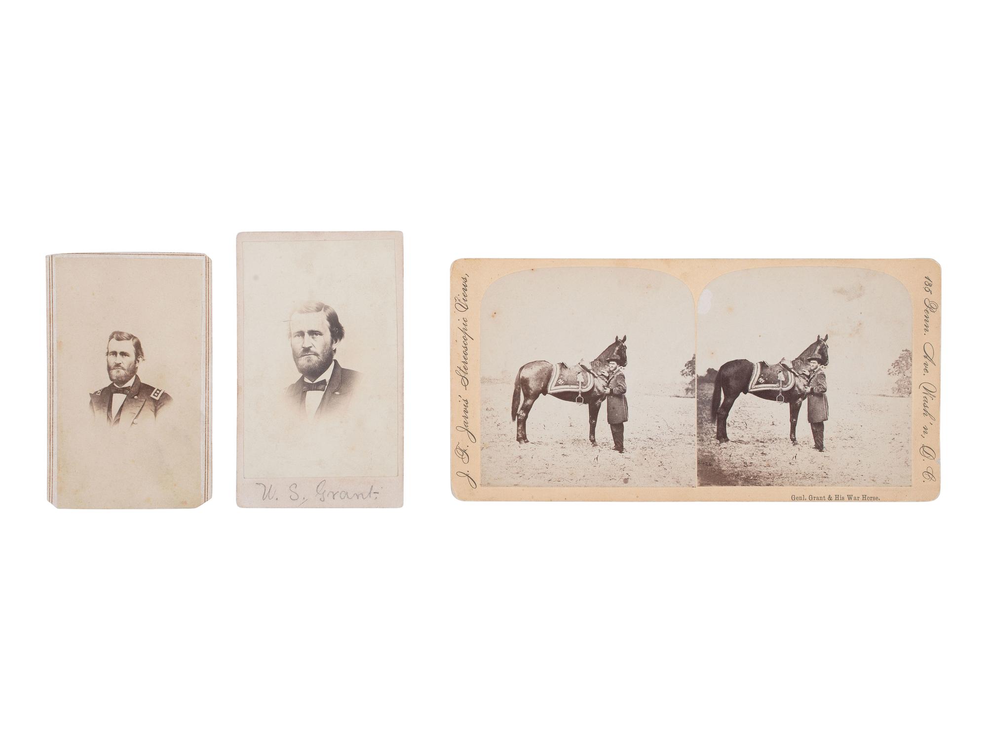 [GRANT, Ulysses S. (1822-1885)]. A group of 7 photographs of Ulysses S. Grant and his family.