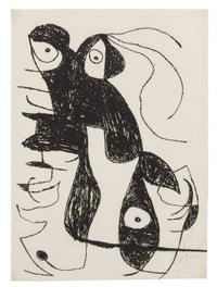 Joan Miro, (Spanish, 1893-1983), Pl. V from Paroles Peintes, 1975