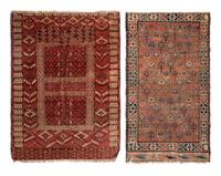 A Caucasian Wool Rug and a Baluch Wool Rug
